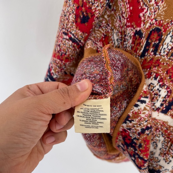 Moth By Anthropologie Paisley Print Blazer Size XS - Picture 9 of 9